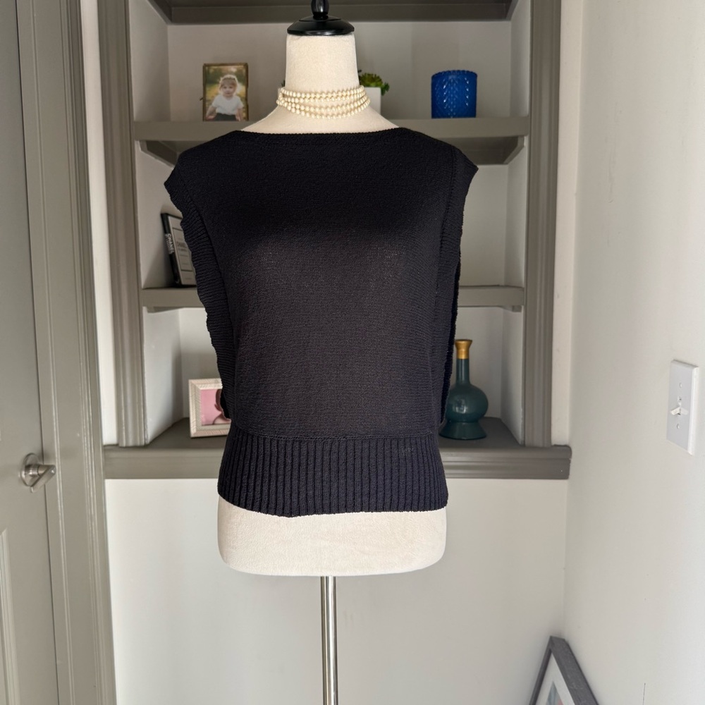 Ann Taylor Factory Scoop Neck Short Sleeve Sweater Top | Size XSP